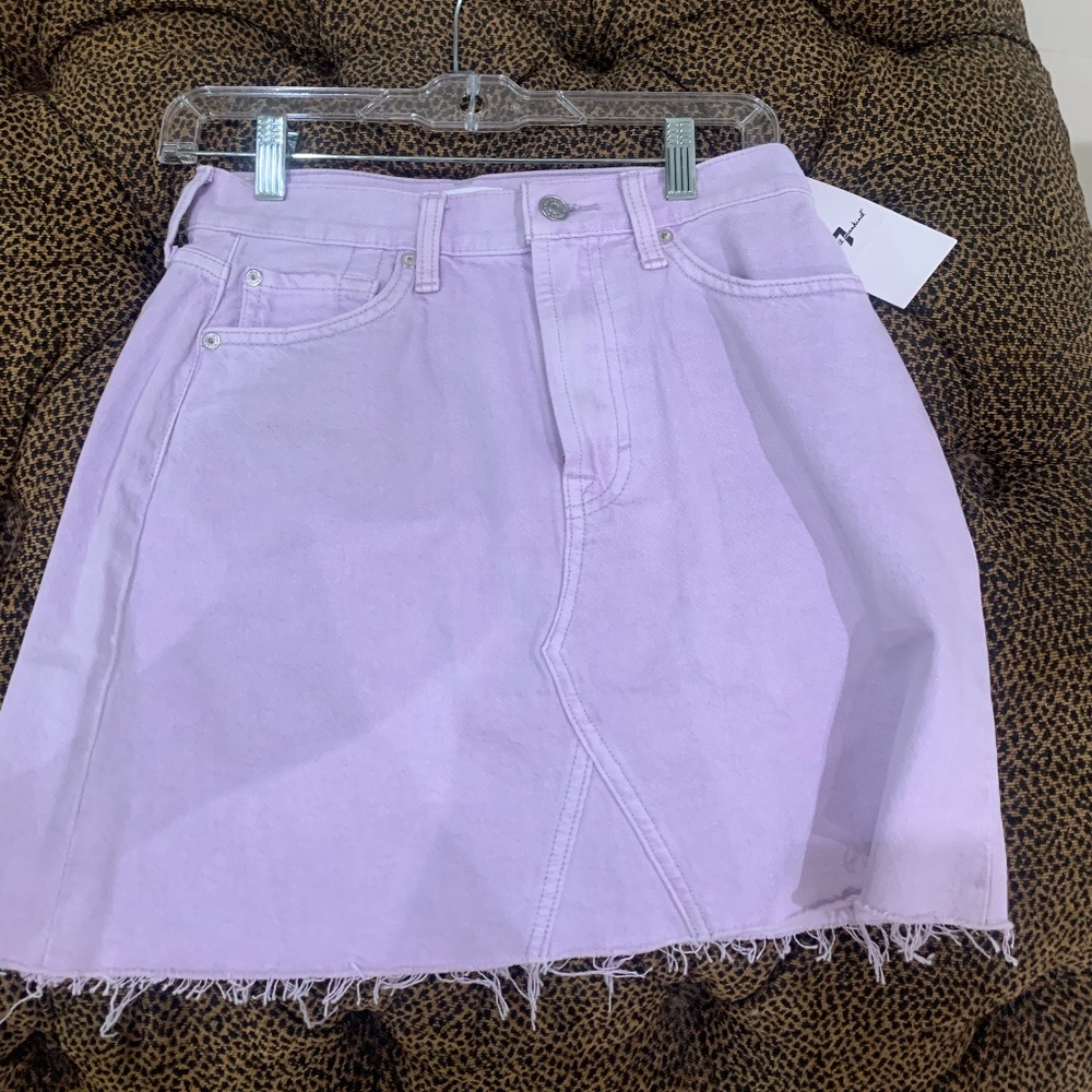 Purple denim skirt 7 for all mankind